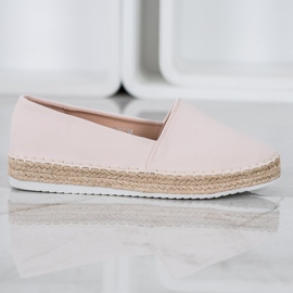 Small Swan Espadrilles textiles brun 2