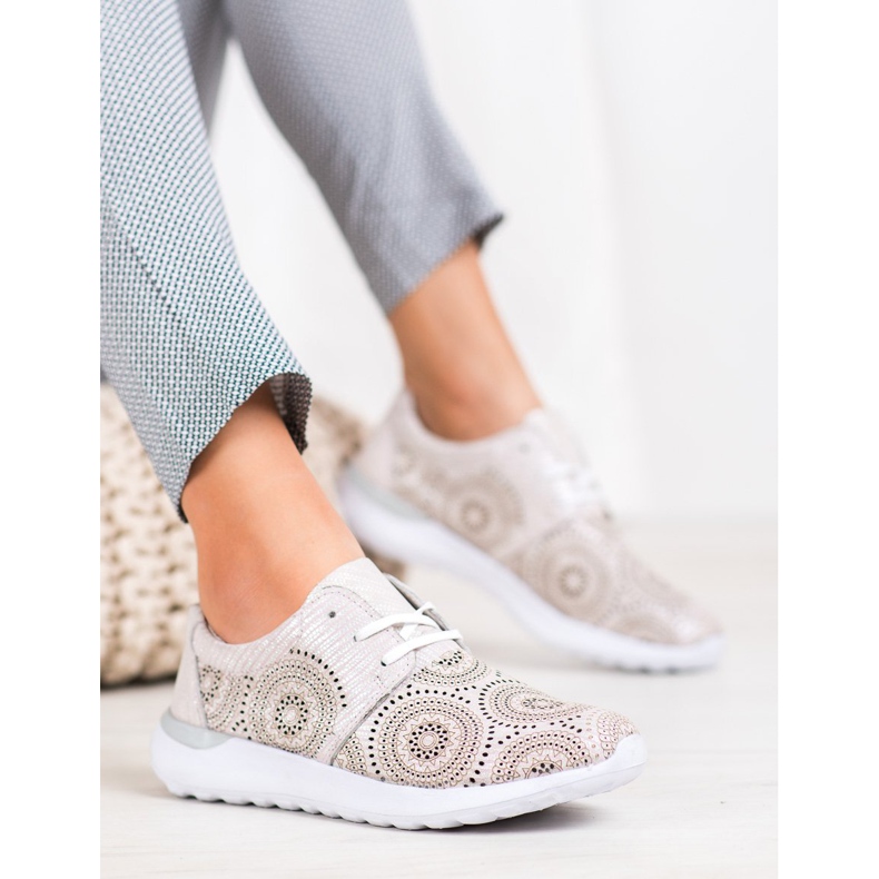 Filippo Chaussures de sport en cuir rose 1 Filippo Chaussures de sport en cuir rose 1