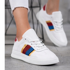 Small Swan Chaussures de sport à la mode blanc 1