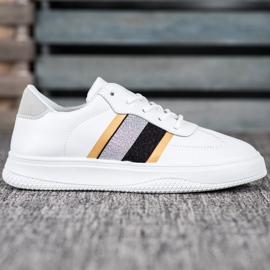 Small Swan Chaussures de sport à la mode blanc 2