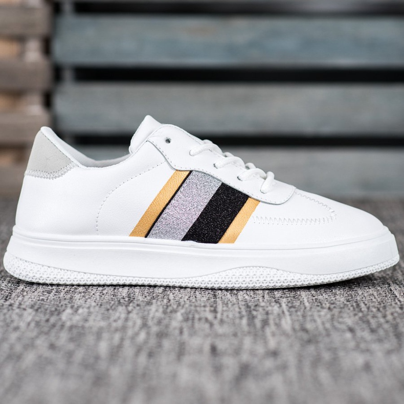 Small Swan Chaussures de sport à la mode blanc 2