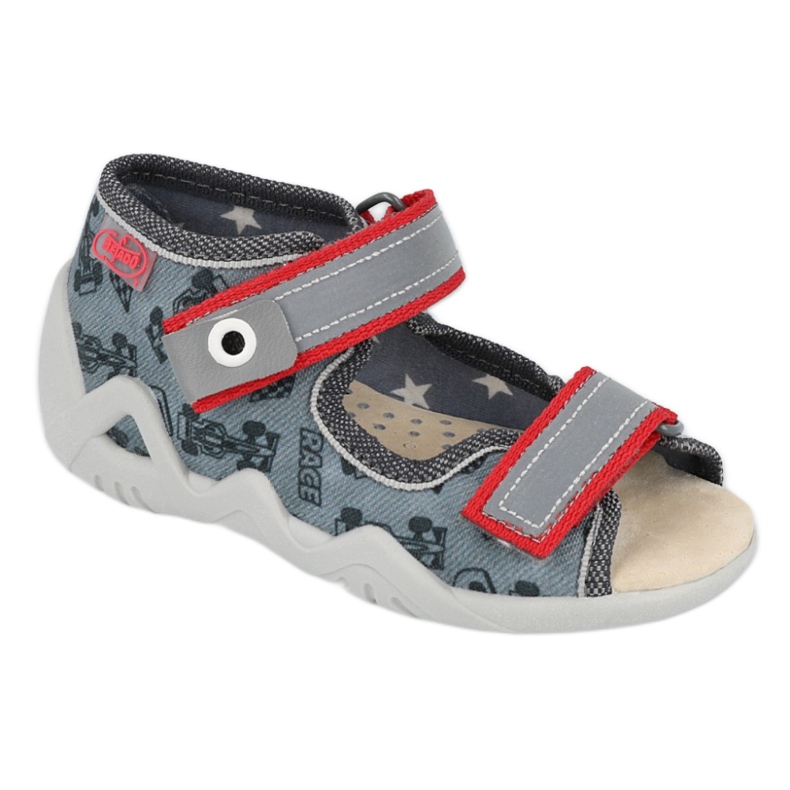 Chaussures enfant Befado jaune 350P009 noir rouge gris 1