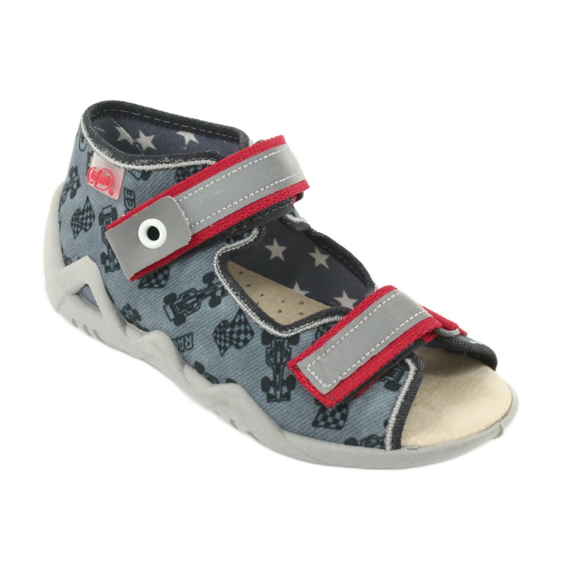 Chaussures enfant Befado jaune 350P009 noir rouge gris 2