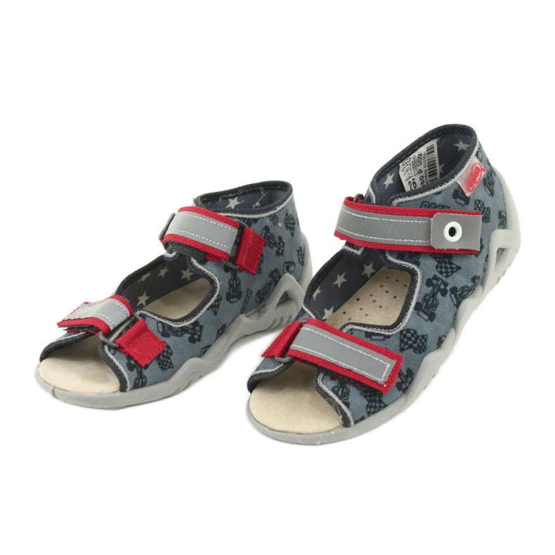 Chaussures enfant Befado jaune 350P009 noir rouge gris 4