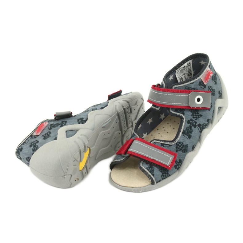 Chaussures enfant Befado jaune 350P009 noir rouge gris 5