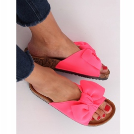 Chaussons semelle liège fuchsia CK108 Fuchsia rose 1