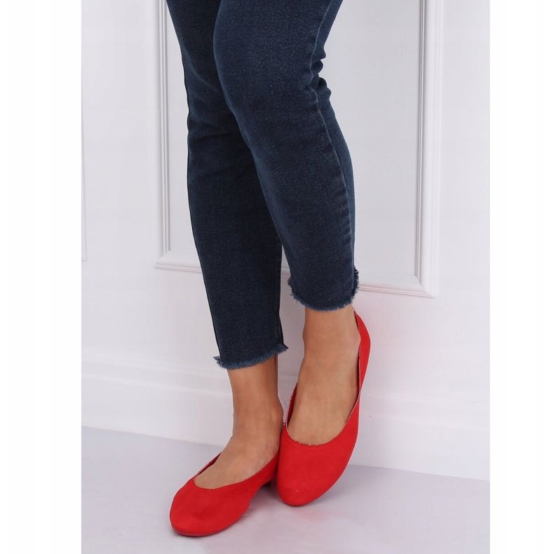 Ballerines femme rouge doux NK17P Rouge 2