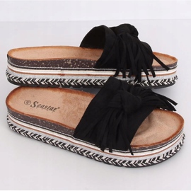 Chaussons femme Boho noirs CK138P Noir le noir 1