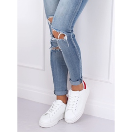 Baskets femme blanches 85-428 BLANC / ROUGE 2 Baskets femme blanches 85-428 BLANC / ROUGE 2