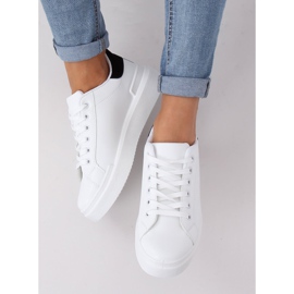 Baskets femme blanches 85-428 BLANC / NOIR le noir 2