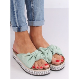 Chaussons femme menthe LK29P Vert 2