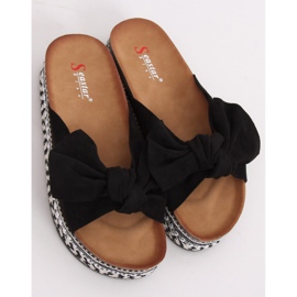 Chaussons noirs pour femmes LK29P Noir le noir 1