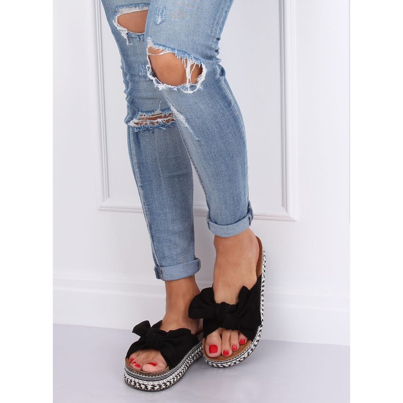 Chaussons noirs pour femmes LK29P Noir le noir 2