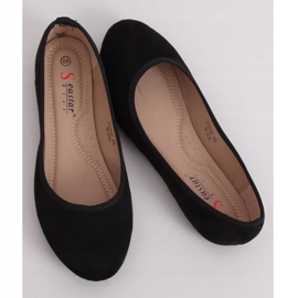 CD63P Ballerines noires unies noires 1
