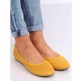 CD63P Ballerines lisses jaune miel 2