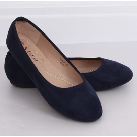 CD63P Ballerines bleu marine lisses bleu marine 1 CD63P Ballerines bleu marine lisses bleu marine 1