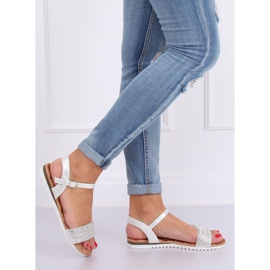 Sandales argentées pour femmes HT-69 Argent gris 2