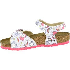 Birkenstock Rio Plain Bfdd Enfants 1015620 sandales rose 1