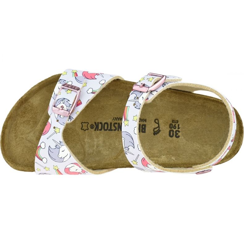 Birkenstock Rio Plain Bfdd Enfants 1015620 sandales rose 2