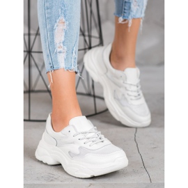 Filippo Baskets blanches en cuir 1