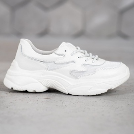 Filippo Baskets blanches en cuir 2