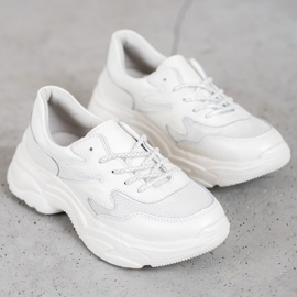 Filippo Baskets blanches en cuir 4