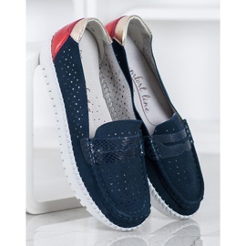 Filippo Mocassins en cuir confortables bleu 2 Filippo Mocassins en cuir confortables bleu 2