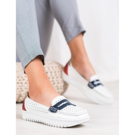 Filippo Mocassins en cuir confortables blanche 1 Filippo Mocassins en cuir confortables blanche 1