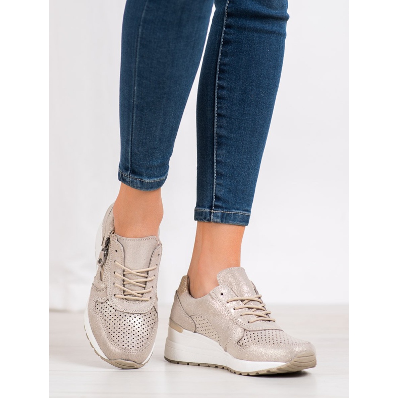 Filippo Baskets dorées à paillettes 2