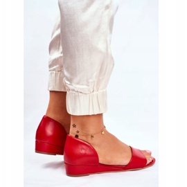 Sandales Femme Maciejka Cuir Rouge 1971 Nomara 2