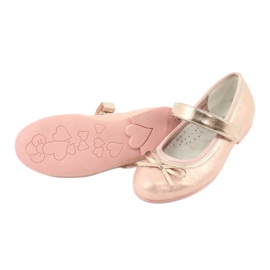 Ballerines Golden Rose avec noeud American Club GC02 d'or 4 Ballerines Golden Rose avec noeud American Club GC02 d'or 4