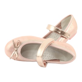 Ballerines Golden Rose avec noeud American Club GC02 doré 5