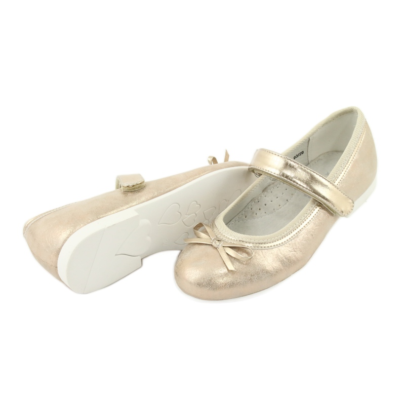 Ballerines dorées à l'arc American Club GC03 / 20 4