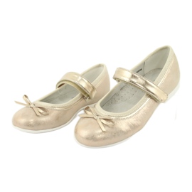 Ballerines dorées à l'arc American Club GC03 / 20 3