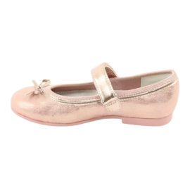 Ballerines Golden Rose avec un arc American Club GC03 / 20 jaune 2