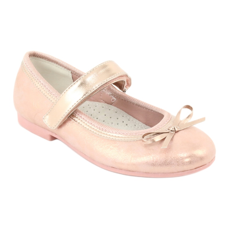 Ballerines Golden Rose avec un arc American Club GC03 / 20 jaune 1