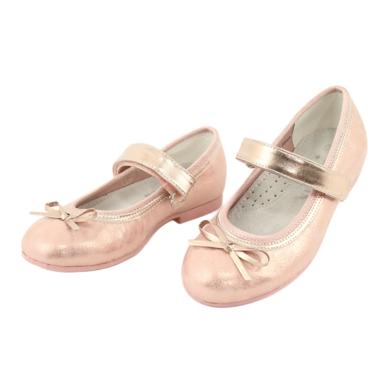 Ballerines Golden Rose avec un arc American Club GC03 / 20 jaune 3