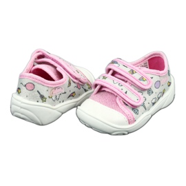 Chaussures enfant Befado 907P115 rose argent gris 3