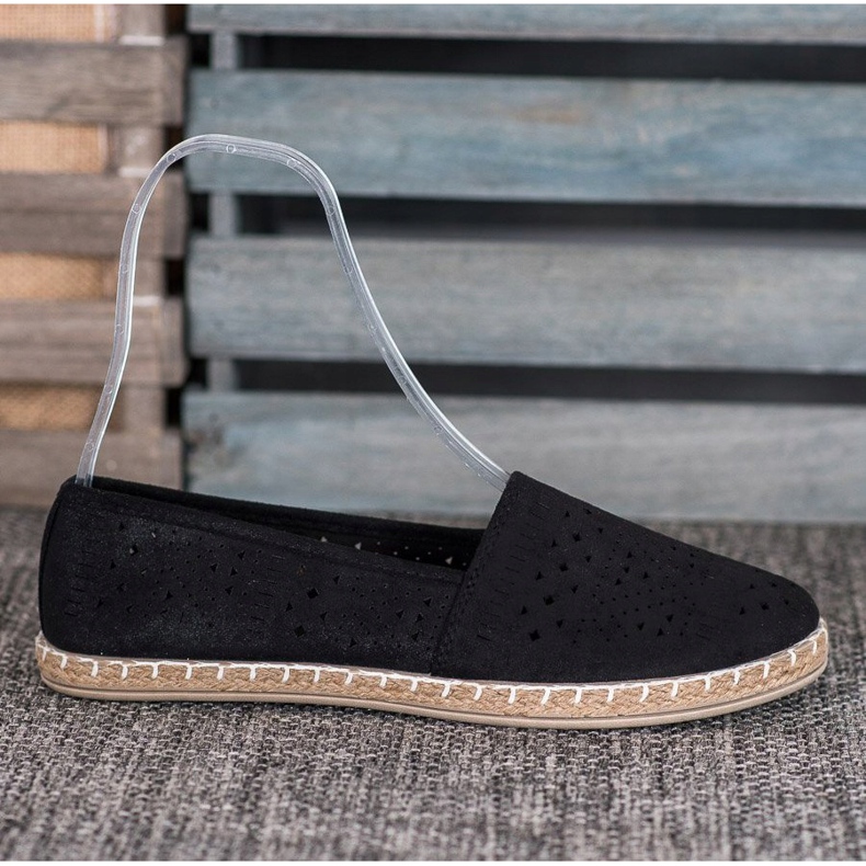 MCKEYLOR Espadrilles Aztèques Avec Motifs Aztèques le noir 2