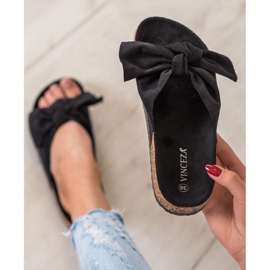 Slippers en daim VINCEZA le noir 3