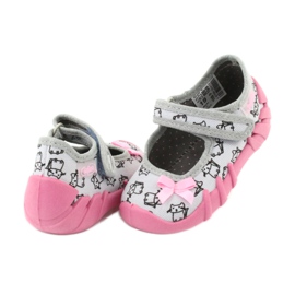 Chaussures enfant Befado 109P198 le noir rose gris 4