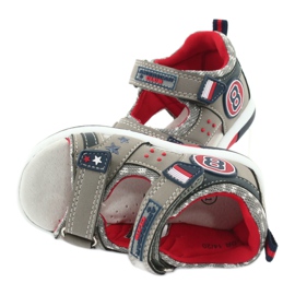 American Club Sandales garçons gris 4