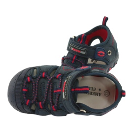 American Club Boys Sandals Insert en cuir DR08 / 20 Velcro bleu marine 4 American Club Boys Sandals Insert en cuir DR08 / 20 Velcro bleu marine 4