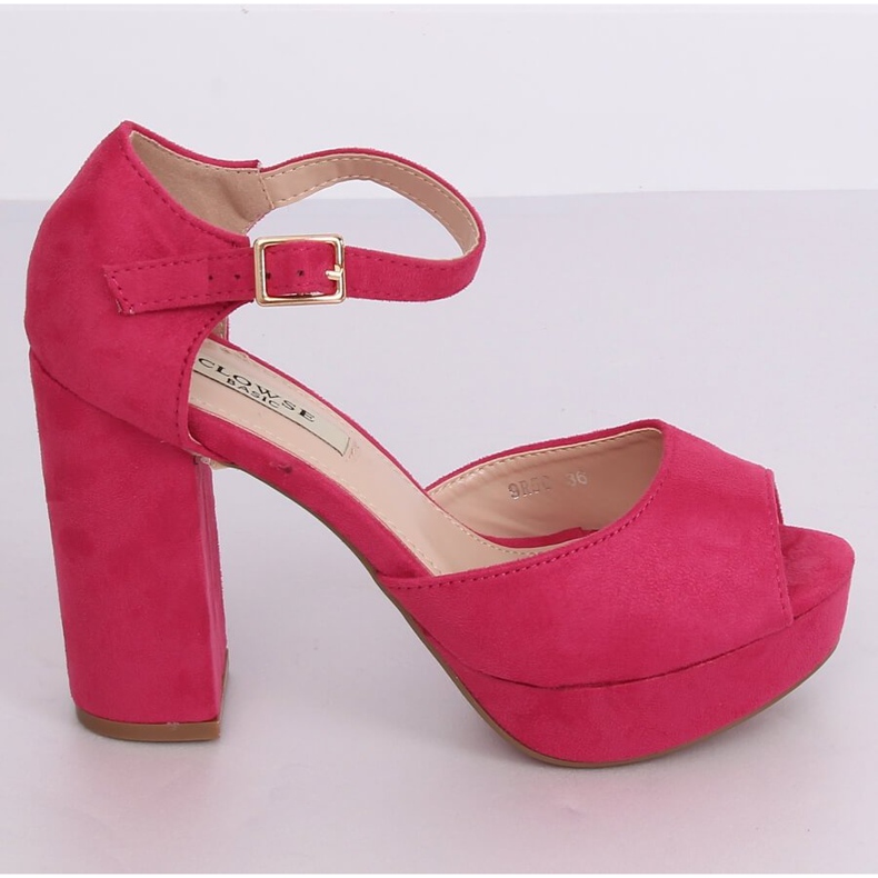 Sandales à talon Fuchsia 9R56 Pêche rose 2