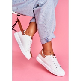 SEA Chaussures de Sport Femme Blanches à Talon Champagne Milly rose 2 SEA Chaussures de Sport Femme Blanches à Talon Champagne Milly rose 2