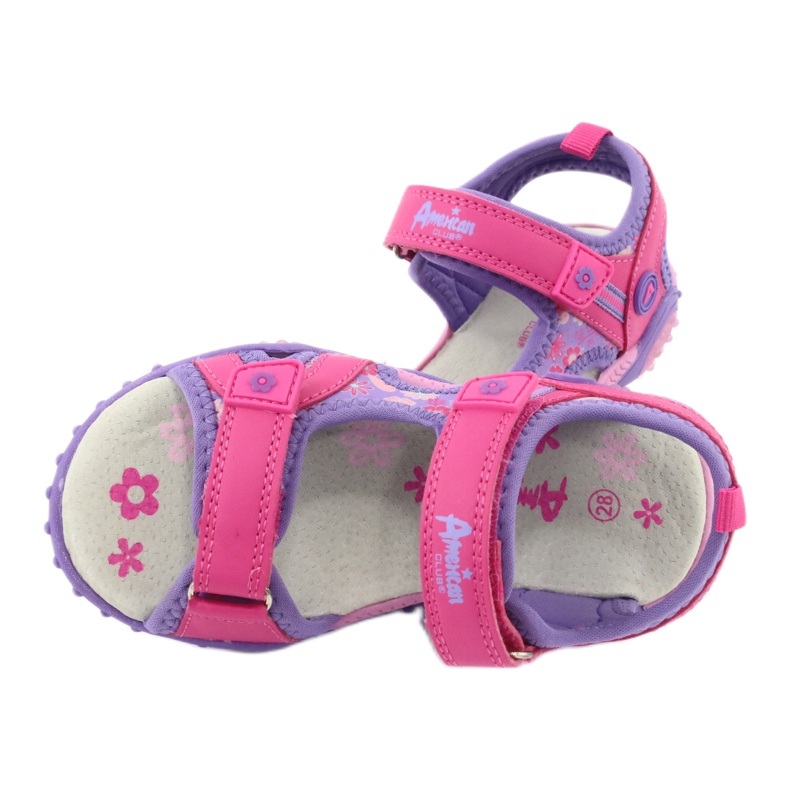 Sandales fille American Club HL17 / 19 violet 4