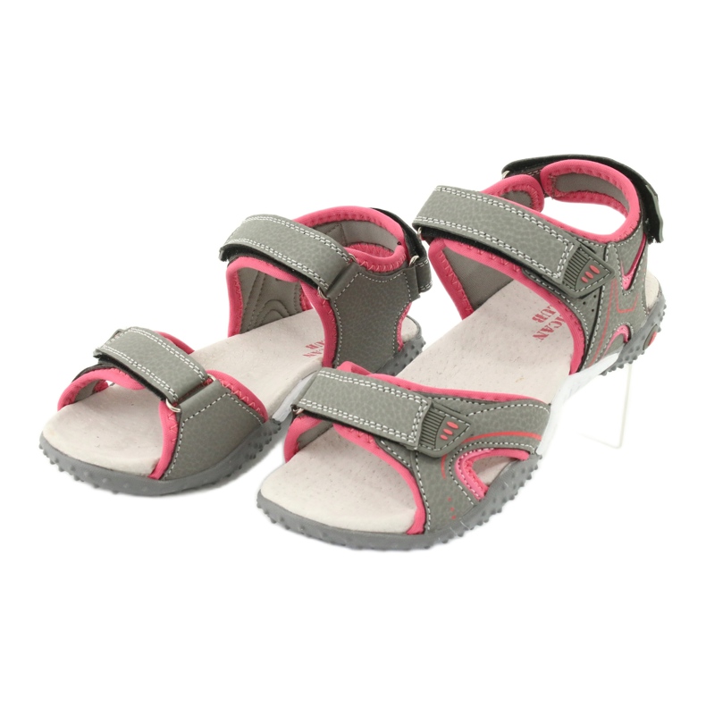 American Club Sandals Sports En cuir insert rl26 / 20 gris / corail 2