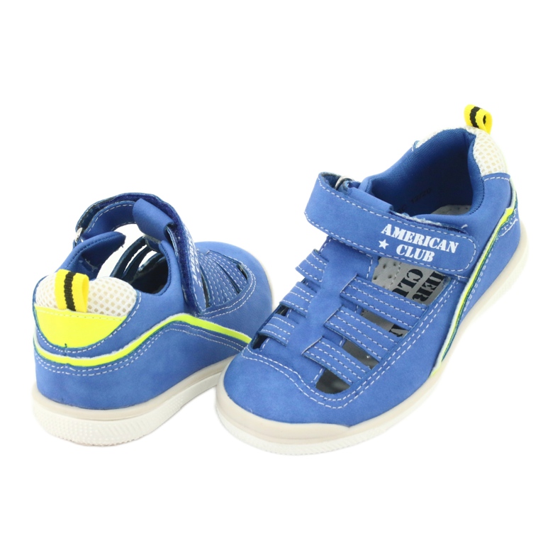 American Club Boys sandals insert en cuir gc12 / 20 bleu 3