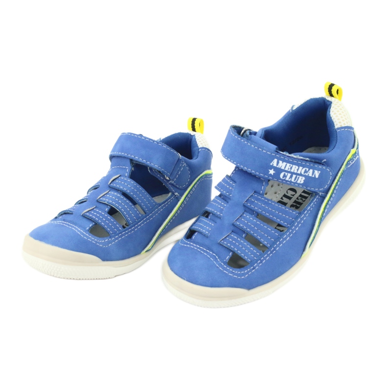 American Club Boys sandals insert en cuir gc12 / 20 bleu 2