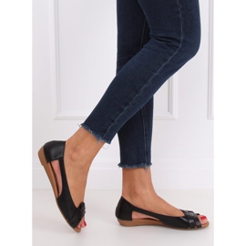 Ballerines coupées noires CC221P Noir le noir 2